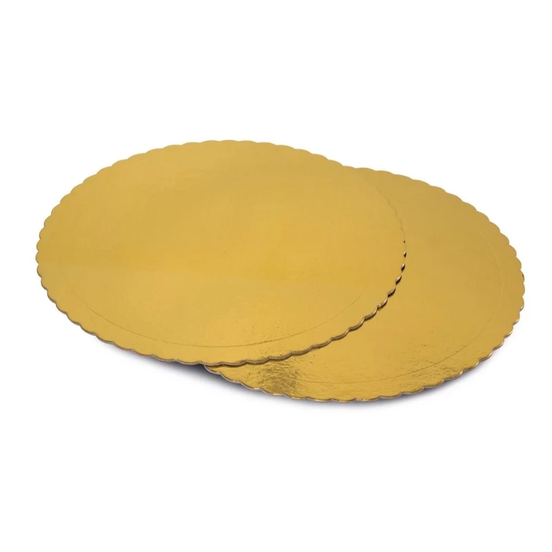 GUARDINI Easy Bake Moldes de papel para tarta dorados 32 cm 2 uds.