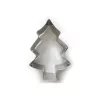 GUARDINI Molde para tarta de árbol de Navidad 20 x 13,7 cm acero al carbono antiadherente gris antracita