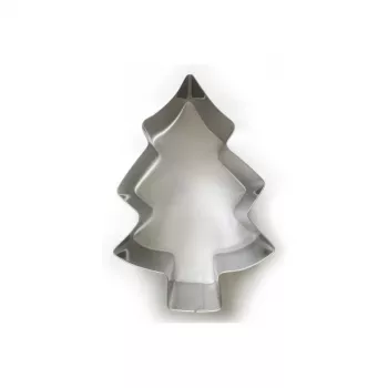 GUARDINI Molde para tarta de árbol de Navidad 20 x 13,7 cm acero al carbono antiadherente gris antracita