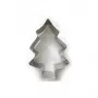 GUARDINI Molde para tarta de árbol de Navidad 20 x 13,7 cm acero al carbono antiadherente gris antracita