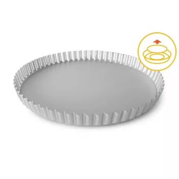 GUARDINI Molde profesional para tarta con fondo desmontable Ø25x2,5cm