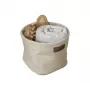 ORDINETT Caja de tela S 18x18x14cm Ego Ecru