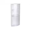 Armario de baño esquinero TATAY blanco brillo 1 puerta 3 baldas