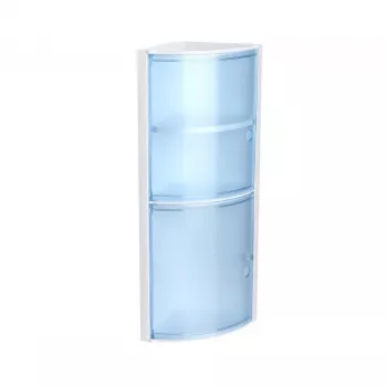 Armario de baño esquinero TATAY azul