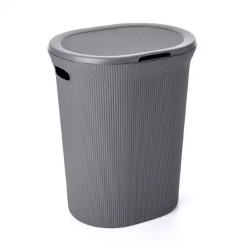 Cesto de ropa TATAY Baobab 40L gris