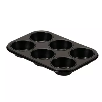 Molde para muffins GUARDINI Gardenia 6 cavidades 27 x 18,5 x 2,9 cm acero al carbono antiadherente