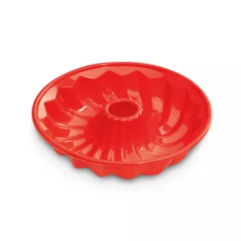 Molde para hornear savarin GUARDINI silicona Juliette Ø24x5,5cm rojo