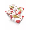 Molde para hornear savarin GUARDINI silicona Juliette Ø24x5,5cm rojo