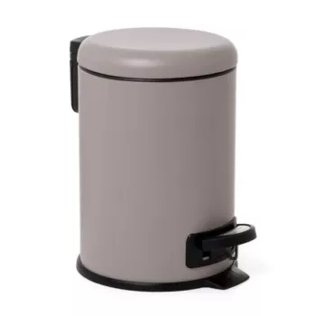 Cubo de pedal TATAY 3L Nordic acero inoxidable/marrón