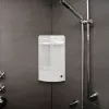 Estante esquinero con cajón TATAY blanco | madera maciza de pino