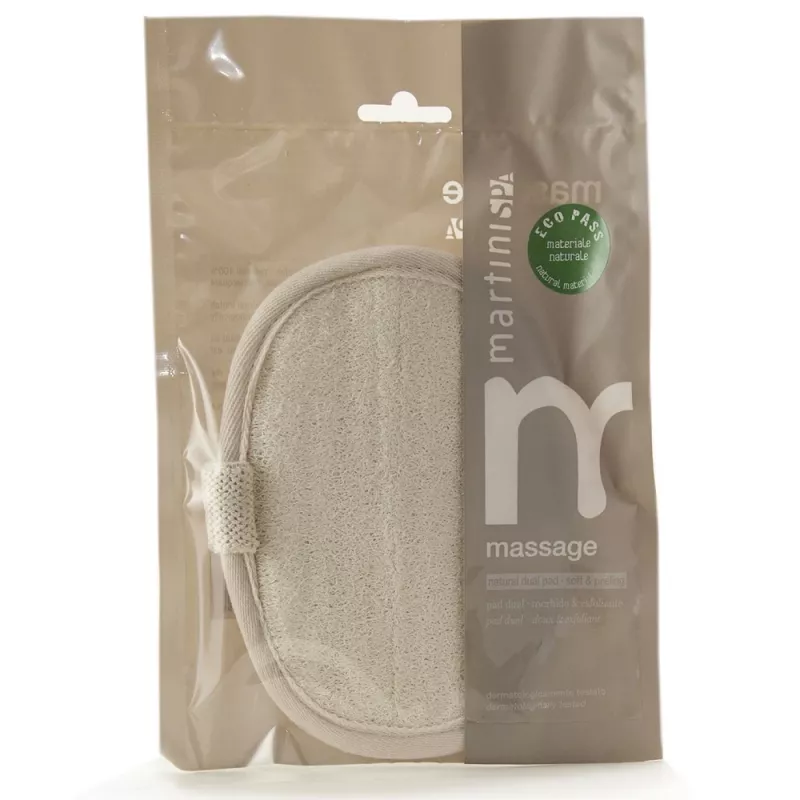 Esponja exfoliante de luffa y algodón MARTINI SPA natural