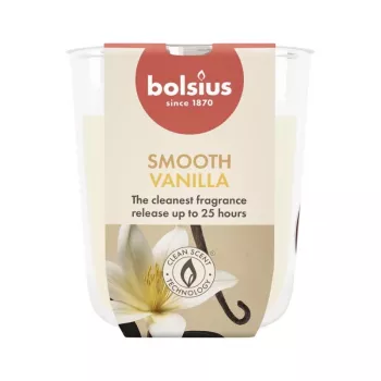 Vela aromática en vaso BOLSIUS True Scents vainilla, Ø80x73 mm