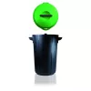 Papelera GIOSTYLE Eco Solution 35L gris oscuro/verde
