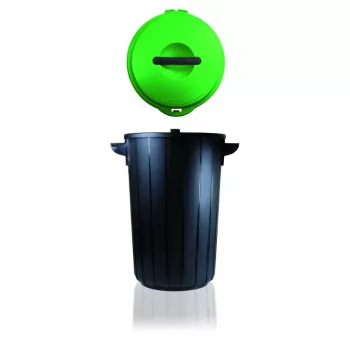 Papelera GIOSTYLE Eco Solution 35L gris oscuro/verde