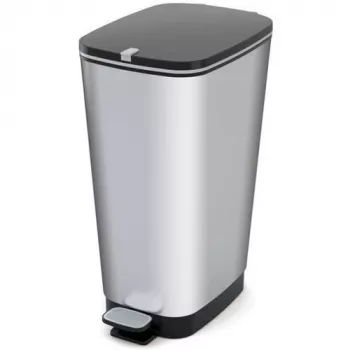 KIS cubo de pedal Metallic Chic cubo L 45L gris acero