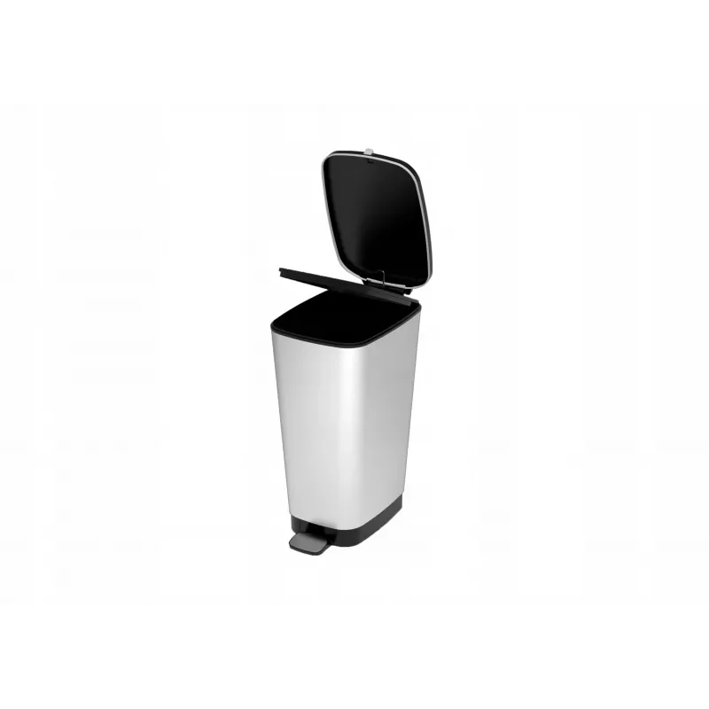 KIS cubo de pedal Metallic Chic cubo L 45L gris acero