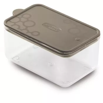 GIOSTYLE Con.Tengo comedero rectangular para mascotas S 0,7L gris-marrón