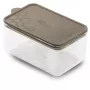 GIOSTYLE Con.Tengo comedero rectangular para mascotas S 0,7L gris-marrón