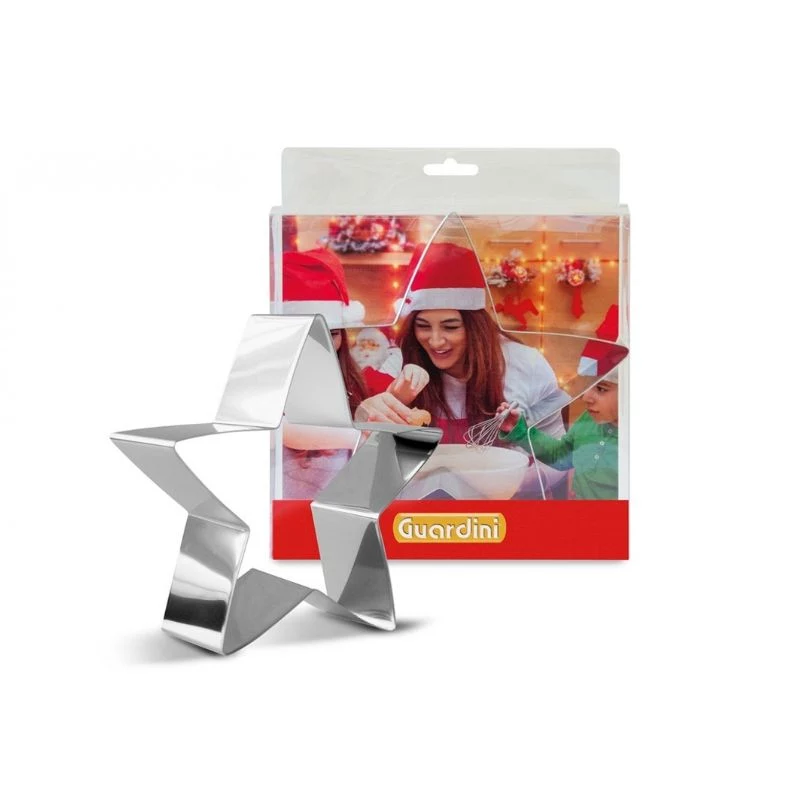 GUARDINI molde para pastel estrella de Navidad 20 x 20 cm molde antiadherente de acero al carbono