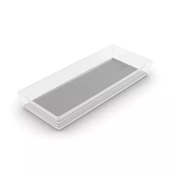 KIS Box Sistemo organizador 8, 37,5 x 15 x 5 cm, transparente/gris claro