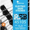 Galli RSB-45105 N cuerdas para bajo - juego de 4 cuerdas, .045-.105, acero niquelado, entorchadas redondas, escala larga