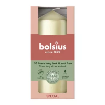 BOLSIUS vela cilíndrica Ø120x58mm plata