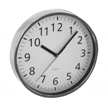 ASI COLLECTION Reloj de pared Ø25,5 cm plata/cromo