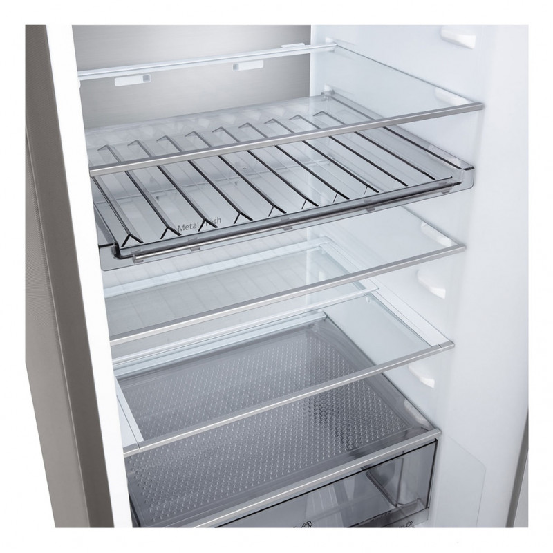 LG GBBS525APY frigorífico con congelador inferior, 375 L Total No Frost, plata