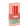 BOLSIUS Velas de mesa pack de 8 rojas 170/20 mm