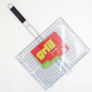 ASI COLLECTION Rejilla de parrilla 40x30cm acero cromado