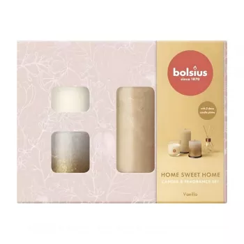 BOLSIUS Set de regalo Home Sweet Home vainilla