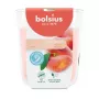 Bolsius True Scents Vela aromática en tarro de cristal, melocotón, Ø80x73 mm
