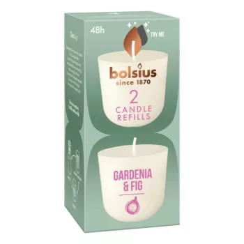 BOLSIUS Clean Light velas de recambio 2 uds. gardenia e higo