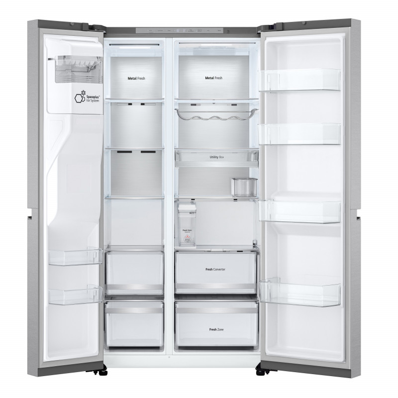 LG GSLE91MBAB L-Series frigorífico side-by-side (americano), altura 179 cm, clase energética B, dispensador de hielo picado/cubitos/agua