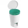 TATAY Papelera de pedal para baño 5L Diabolo verde