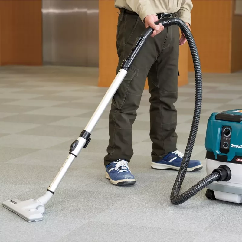 Makita VC001GLZ 40V Max XGT aspirador en húmedo/seco sin escobillas clase L, 8L en seco / 6L en húmedo, filtro HEPA, compatible con AWS