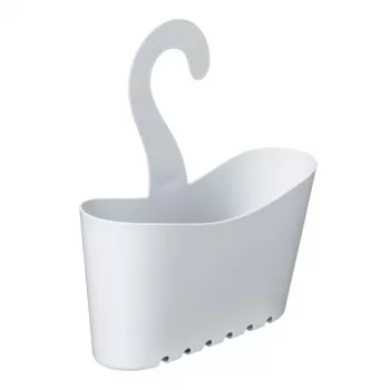 Estante de baño multifuncional colgante TATAY 25x9x28 cm Blanco