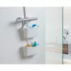 Estante de baño multifuncional colgante TATAY 25x9x28 cm Blanco