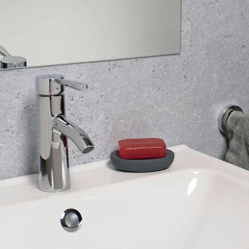 Jabonera de cerámica TATAY Soft, Gris antracita