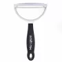 Microplane Peeler XL Pelador con cuchilla de acero inoxidable quirúrgico, mango ergonómico soft-touch, quitagermen integrado, Negro