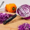 Microplane Peeler XL Pelador con cuchilla de acero inoxidable quirúrgico, mango ergonómico soft-touch, quitagermen integrado, Negro