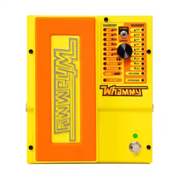 DigiTech Whammy MonoNeon Pitch Shifter, pedal de efectos de armonía y detune para guitarra eléctrica y bajo