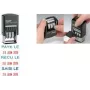 Trodat Printy Dater 4850L PAYÉ LE (FR) Sello de fecha autoentintable, Francés, 24 x 24 mm, Negro 4850/L2