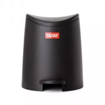 Cubo de pedal de baño TATAY 3L Standard Negro