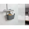 Estante de baño multifuncional colgante TATAY 25x9x28 cm Gris