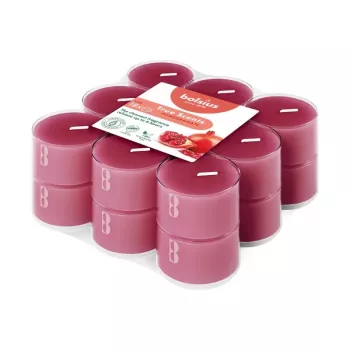 Velas té BOLSIUS True Scents aroma granada 18 uds.