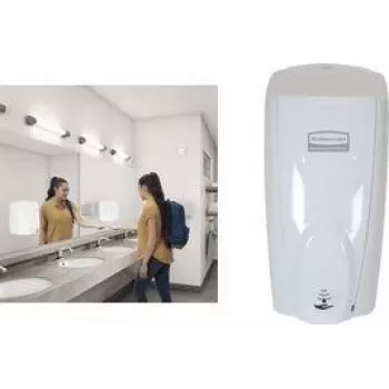 Dispensador de jabón automático con sensor Rubbermaid AutoFoam, blanco, 1100 ml, plástico, automático, 1 ud. (1851397)