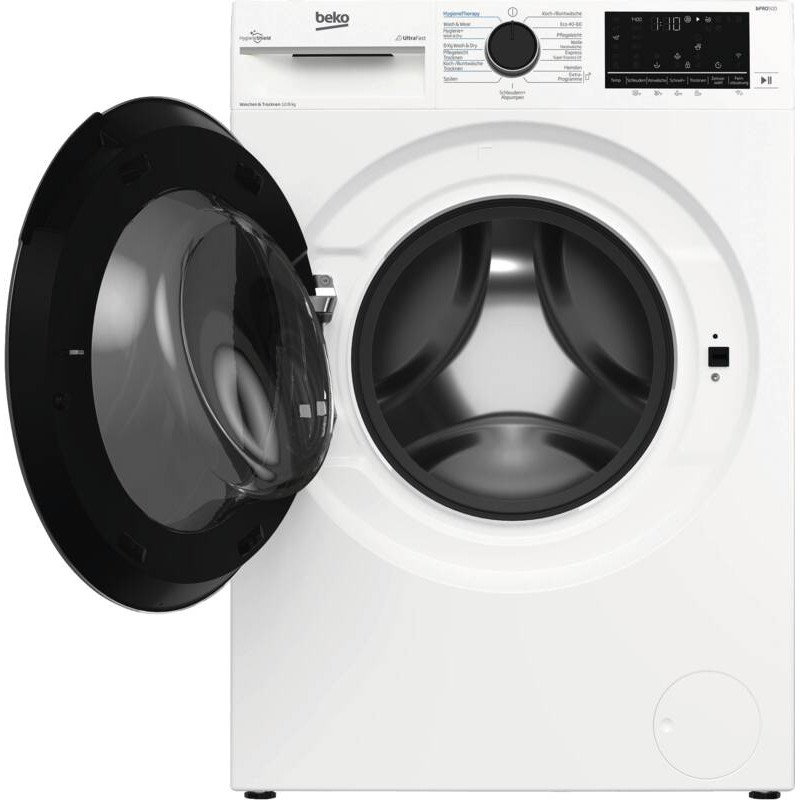 Lavadora-secadora Beko B3DFT512447W 12 kg / 8 kg, 1400 rpm, clase energética D, blanca