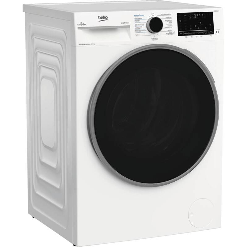 Lavadora-secadora Beko B3DFT512447W 12 kg / 8 kg, 1400 rpm, clase energética D, blanca