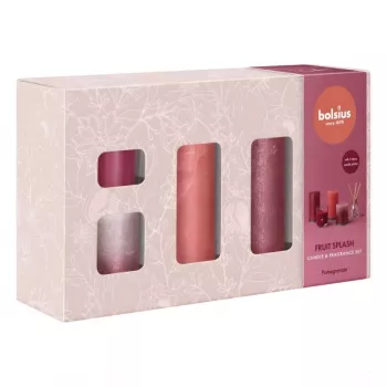 BOLSIUS set de regalo Fruit Splash granada - jabón de manos y loción de manos 2x250ml